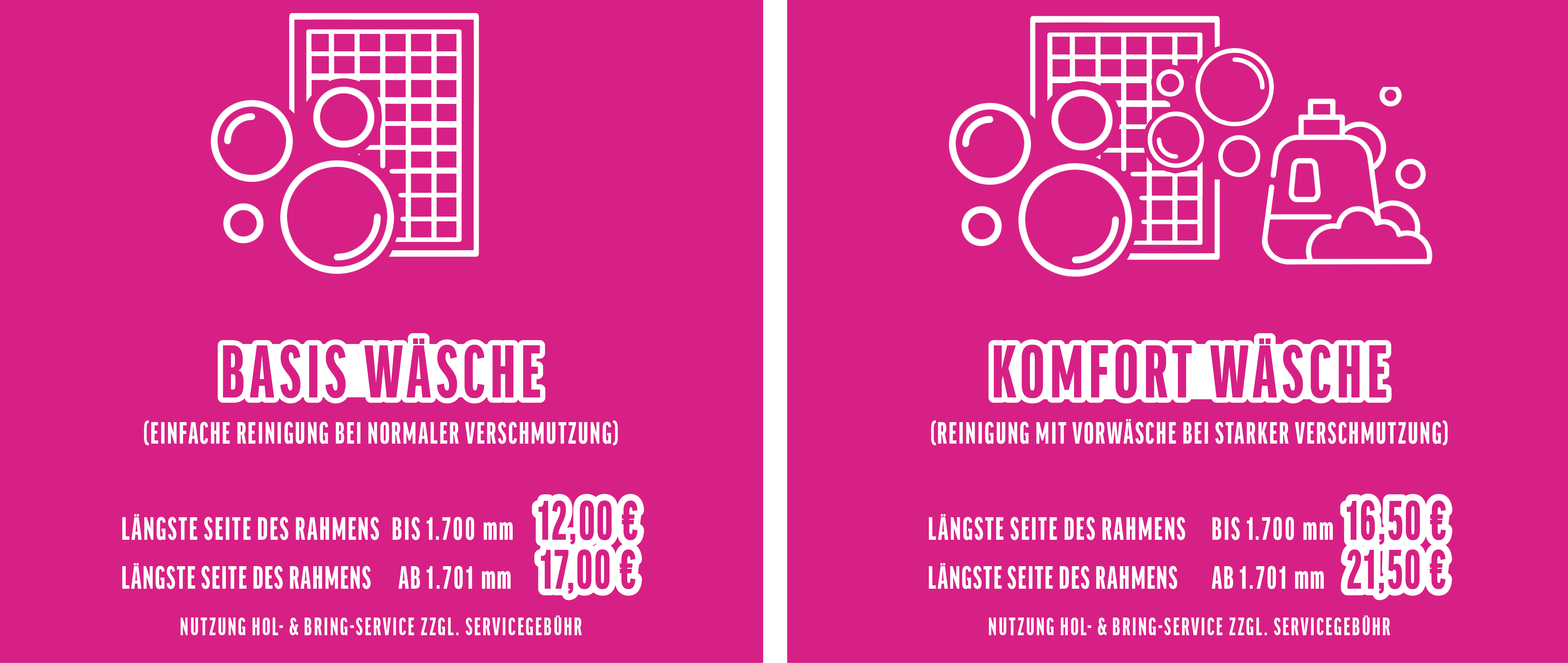 Flyer Basiswäsche und Komfortwäsche für Insektenschutzgitter